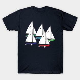 Town Class Sailboats Racing T-Shirt